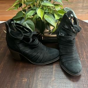 EUC Free People Hybrid Strappy Booties